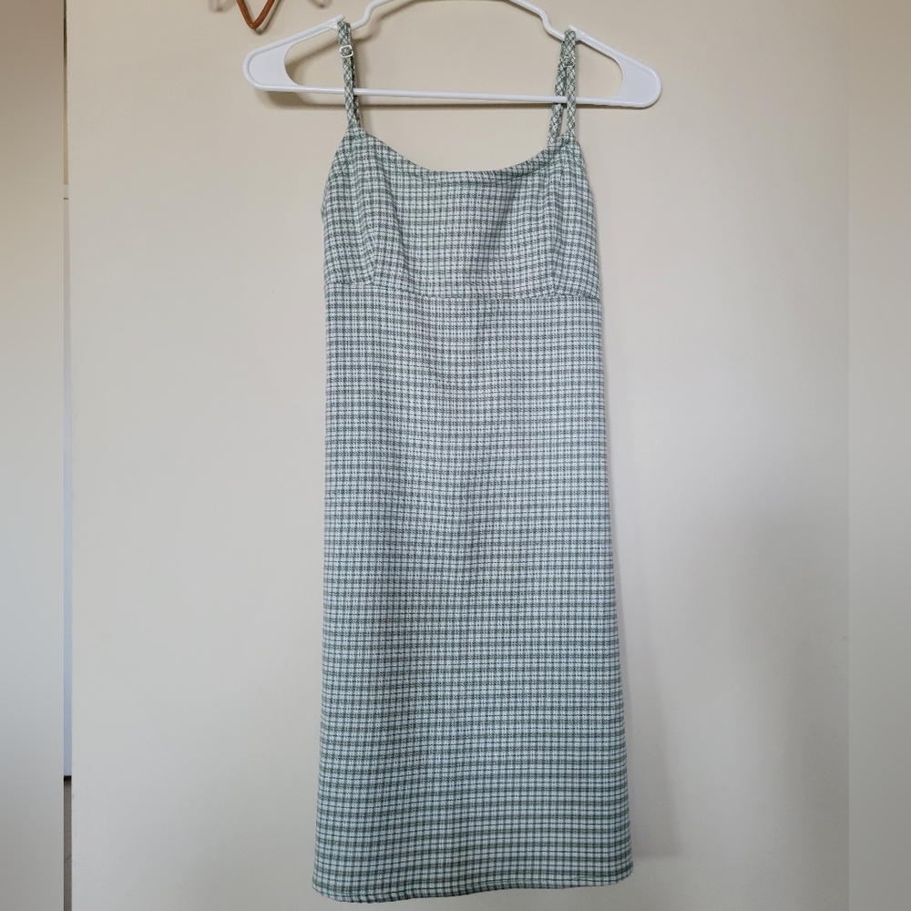 Green plaid Brandy dress